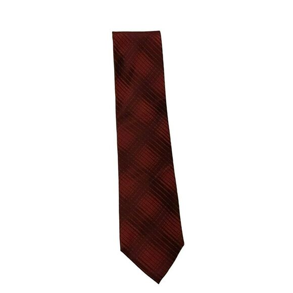 5/$10 Cezani Handmade Silk Tie Red 56 Inch - Picture 1 of 4